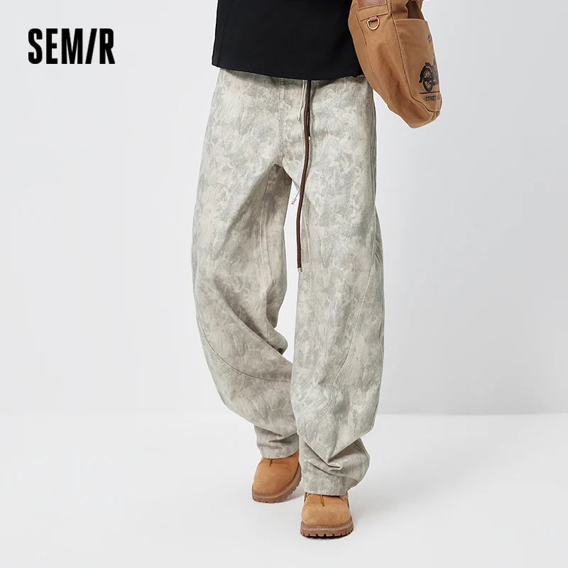 Semir Men Jeans Camouflage 2026 Printed 3D Cut Loose Fit Urban Casual Everyday Style Soft Comfortable Daily Wear Trendy