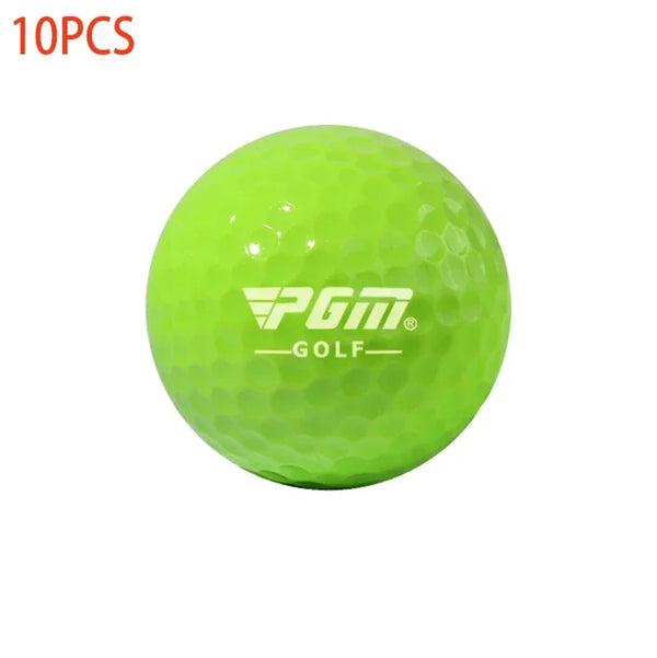 PGM 10 PCS Professional Practice Golf Balls Course Play Toy Indoor Outdoor Training Colorful Balls Q014