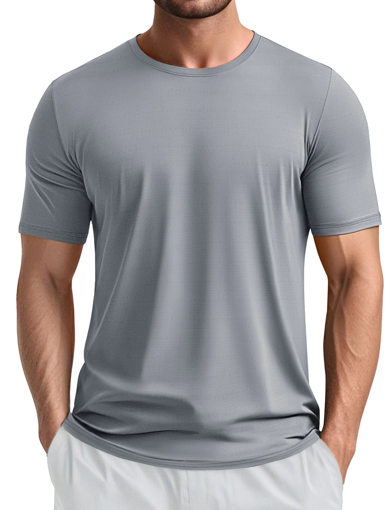 TACVASEN Lightweight Athletic T-Shirts Men's Quick Dry Workout Gym Tops Short Sleeve Running Tee Shirt Performance Activewear