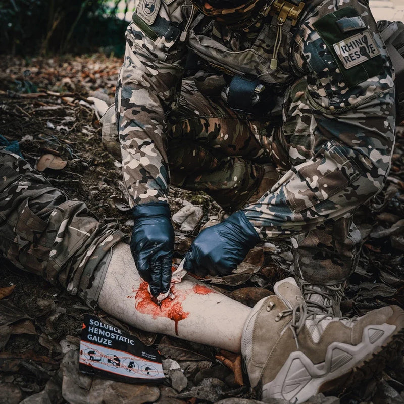 Rhino Rescue Soluble Hemostatic Gauze Portable Disposable Good Quality Combat Hemostatic Gauze Trauma Bandage