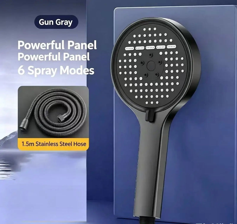 Large Panel High-Pressure Handheld Showerhead Pressure Boosting Coarse Hole Universal Showerhead for Enhanced Bathing Experience