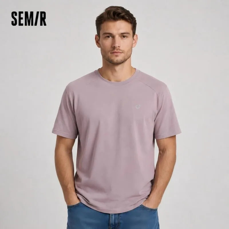 Semir Men T shirt 2026 Quick Dry Reflective Printed Knitted Comfortable Sports UV Protection Casual Tee Shirts For Adult