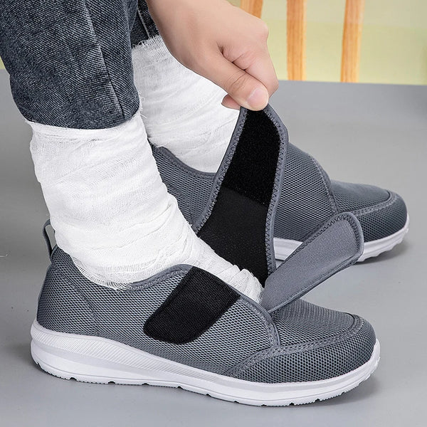 Lightweight Adjustable Diabetic Walking Shoes for Elderly Men and Women Orthopedic Foot Pain Relief Swollen Feet Comfort