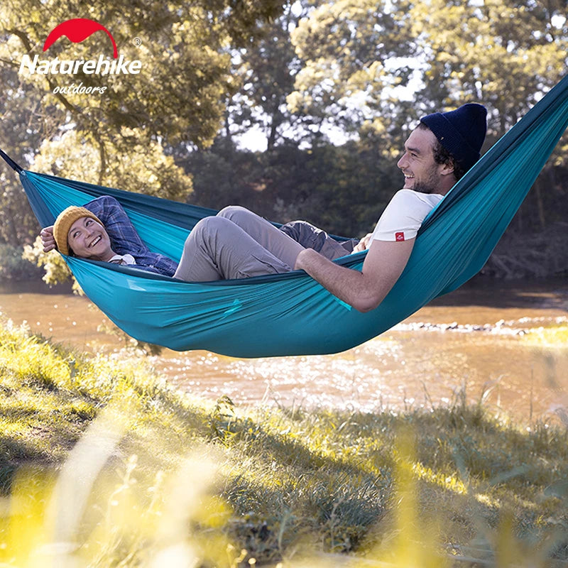 Naturehike Swing Hammock 2 Person Tear Resistance Hanging Bed Hunting Rest Equipment Sleeping Ultralight Comfortable Family