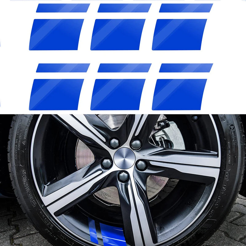 SEAMETAL Car Wheel Reflective Stickers Auto Safety Warning Sticker Reflector Protective Strip for Car Wheel Styling Decoration