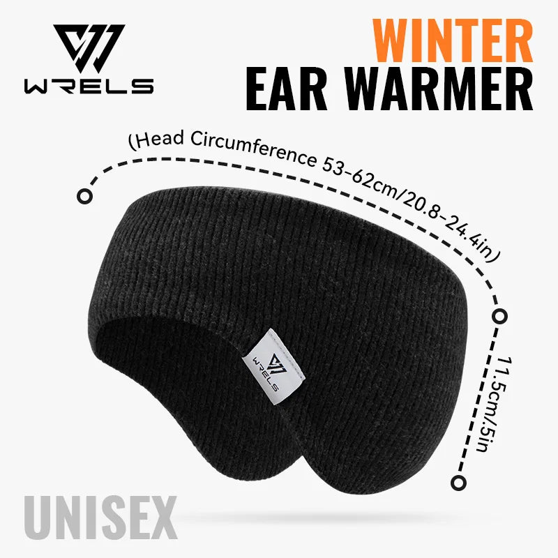 WRELS Fleece Ear Warmers Muffs Headband Ear Muffs Winter Covers for Jogging Running Hiking Cycling Skiing Windproof Earmuffs