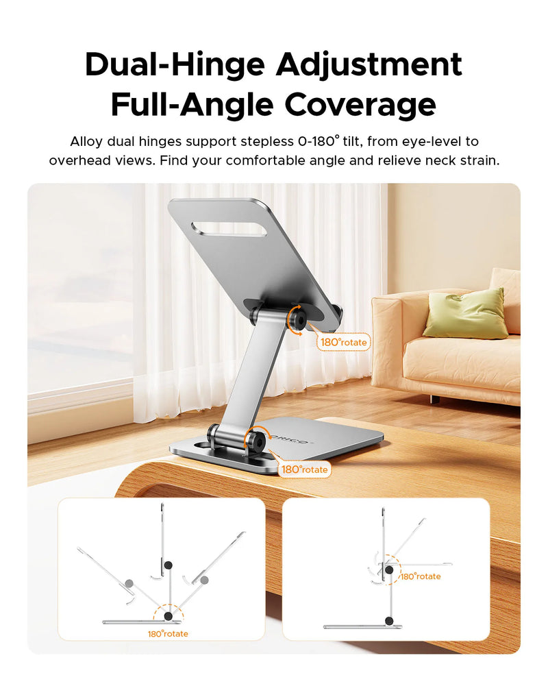 ORICO Portable Phone Holder Stand For IPhone IPad Xiaomi Adjustable Desktop Tablet Holder Universal Table Cell Phone Stand