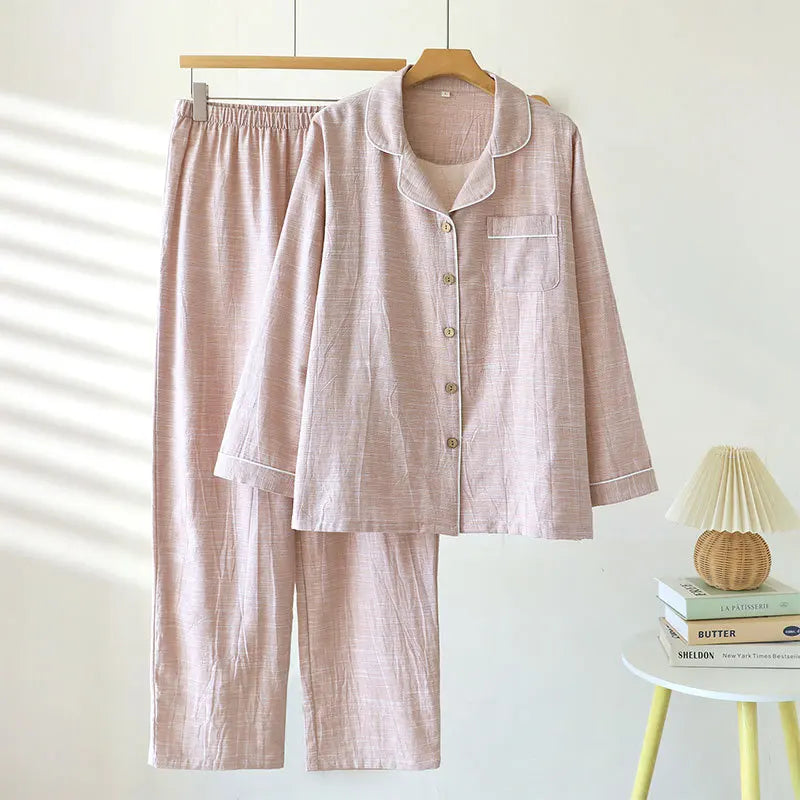 Couple Set Long Sleeves Trousers 2Pcs Pyjamas Suit Pijama Women Men Loungewear New Spring Autumn Homewear Soft Casual Pajama