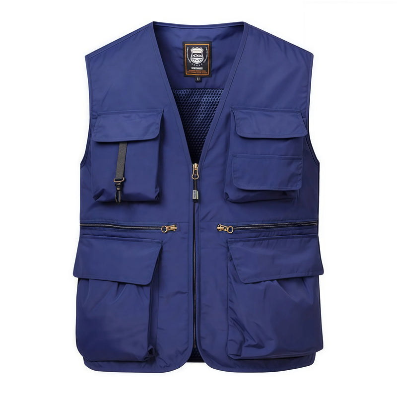 Multi-pocket Breathable Outdoor Fishing Vest Outdoor Casual Fashionable Versatile Men's Sleeveless Top Comfortable Fit