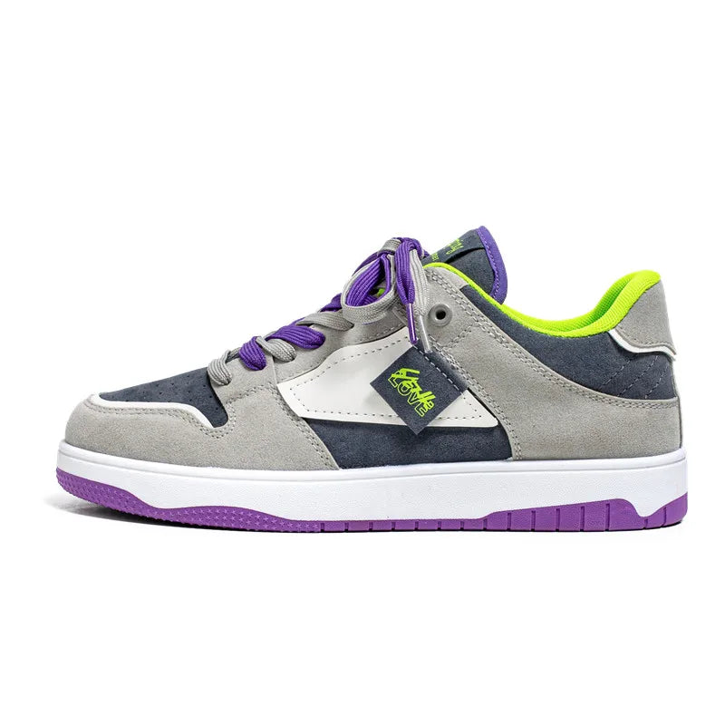 Men's flat casual shoes four seasons breathable light soft-sole non-slip comfort outdoor running sneakers fashion walking shoes