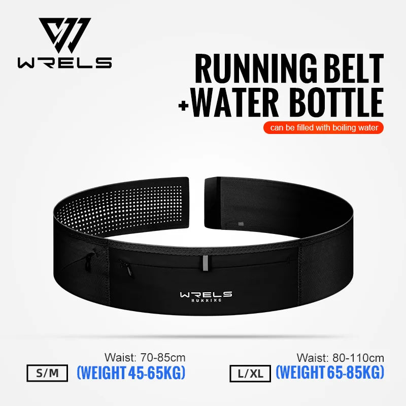 WRELS Waist Bag Ultra-Thin Waist Pack Waterproof Fanny Pack Close-Fitting Elastic Sports Bag Outdoor Invisible Running Waist Bag