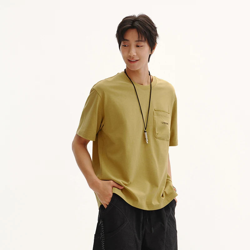 Semir Unisex Tshirt Heavyweight Mountain Style Loose Knit Short Sleeve Summer 2026 Versatile Urban Casual Style Top