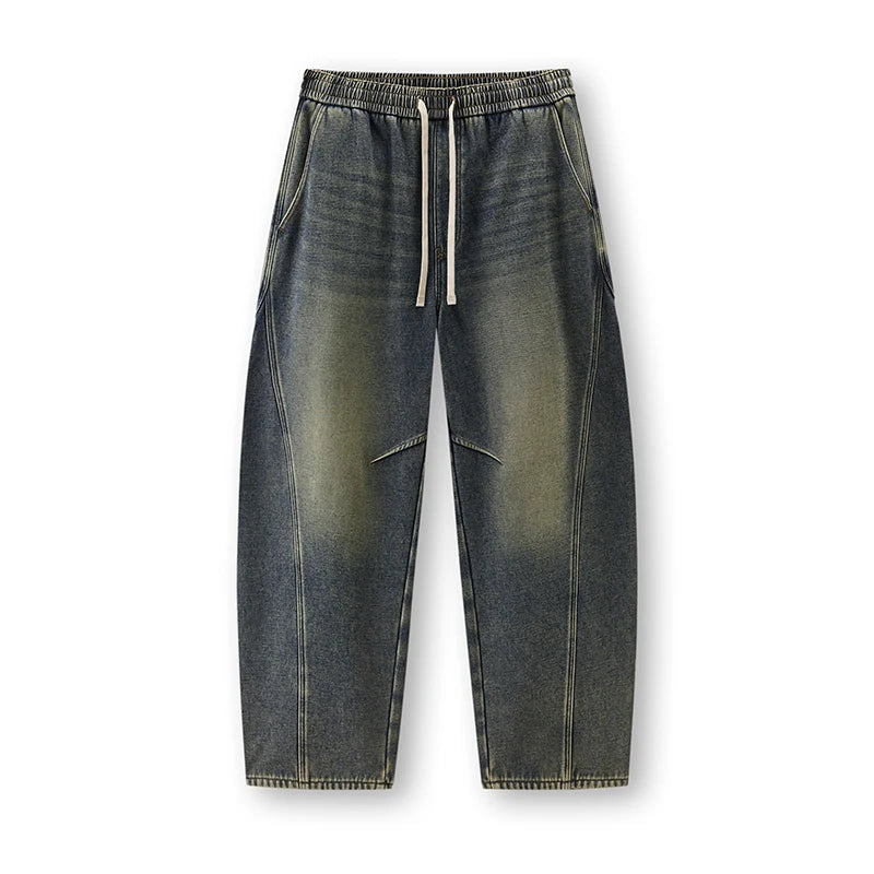 ខោខូវប៊យ Semir សម្រាប់បុរស រលុង ជើងកោង អាចស្លៀកបានច្រើនយ៉ាង រដូវរងាថ្មី ឆ្នាំ២០២៦ ស្លៀកប្រចាំថ្ងៃ ស្ទីលទីក្រុង ធម្មតា អាកាសធាតុត្រជាក់ ស្លៀកជាស្រទាប់ៗ