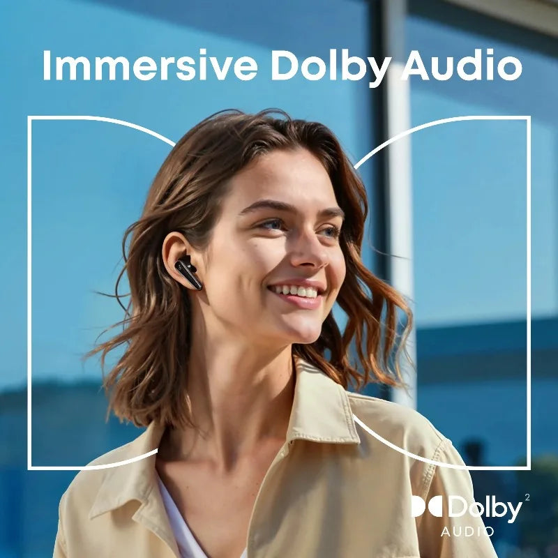 កាសស្តាប់ត្រចៀកប៊្លូធូស Soundcore Liberty 5 ក្នុងត្រចៀក កាសស្តាប់ត្រចៀក Dolby Sound ការពារទឹកជ្រាប ការពារធូលី កាត់បន្ថយសំឡេងរំខានសកម្ម