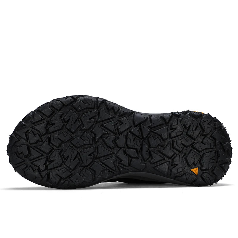 HUMTTO Hiking Men Shoes Non-slip Men's Sports Shoes Leather Safety Walking Outdoor Sneakers for Man Breathable Trekking Boots