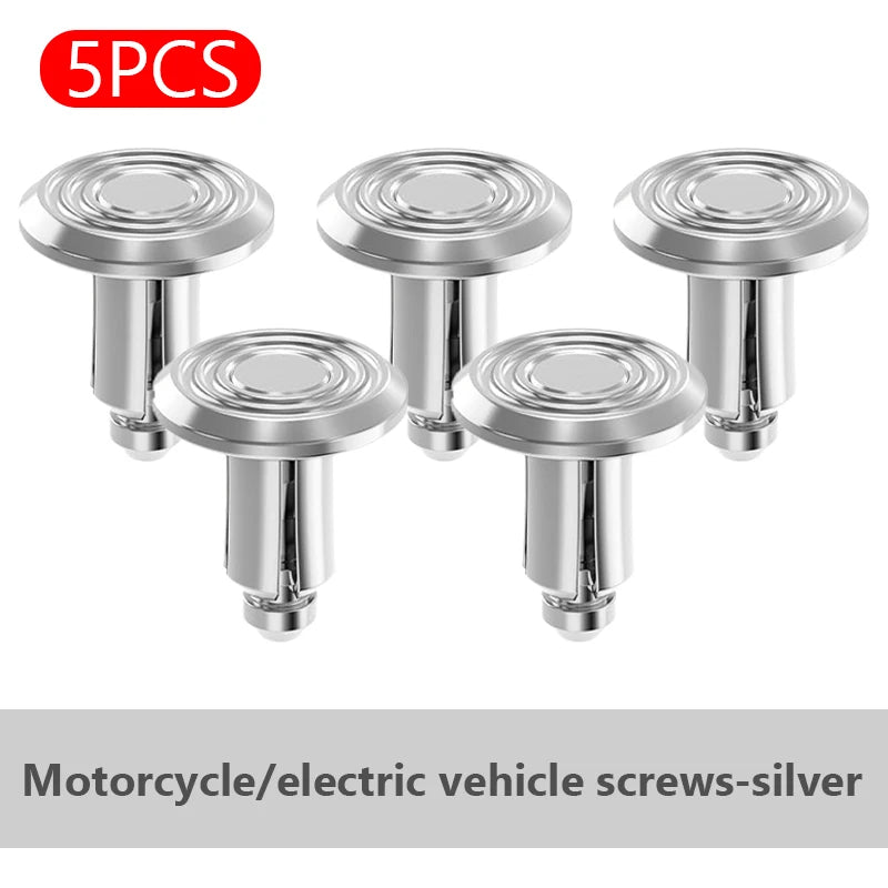 SEAMETAL 5/10PCS 6mm Motorcycle Expansion Buckle Aluminum Alloy Electric Vehicle Screw Nuts for Replacing Shell Buckle Accessory