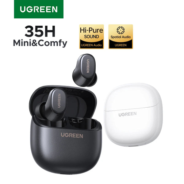 UGREEN Dots Wireless Earbuds Bluetooth 6.0 in Ear Buds Light Weight Headphones,Deep Bass Sound, 35H Play, Earphones With APP