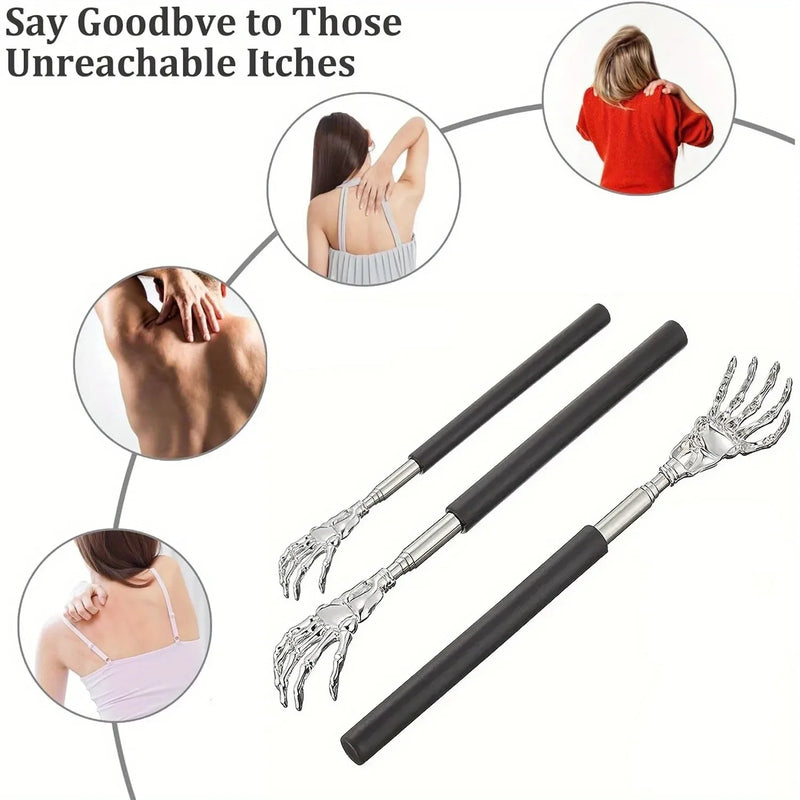 Ghost Hand Itchy Scratch Stainless Steel Scalable Home Massager No Need for People, Old Man Happy Scratcher Itchy Scratch