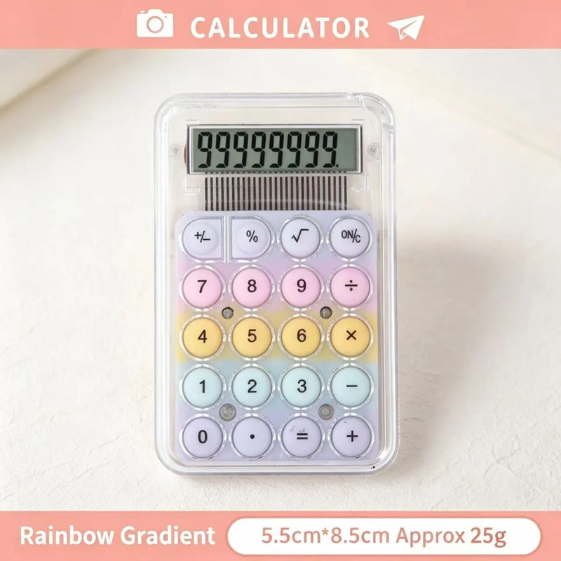Cute Mini Portable Electronic Calculator High‑Appearance Desktop Calculators For Student Learning Office Stationery Gift Supplie