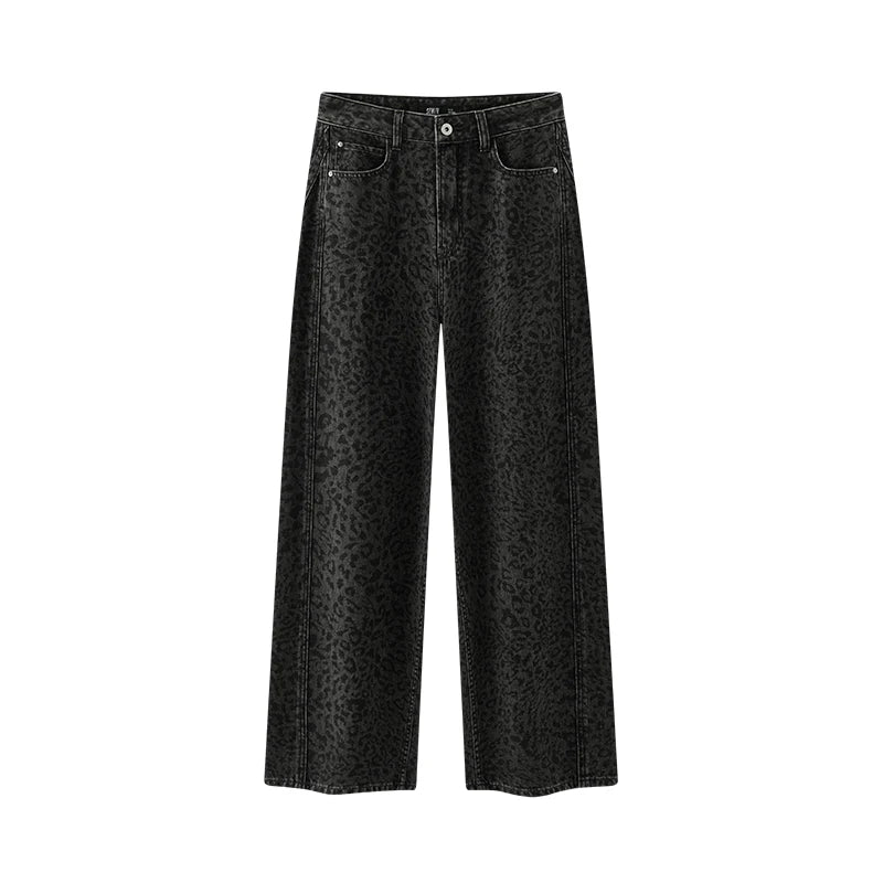 Semir Women Jeans Washed Curved Barrel Loose Draping Wide Leg 2026 Autumn Retro Street Style Denim Bottoms Daily Wear