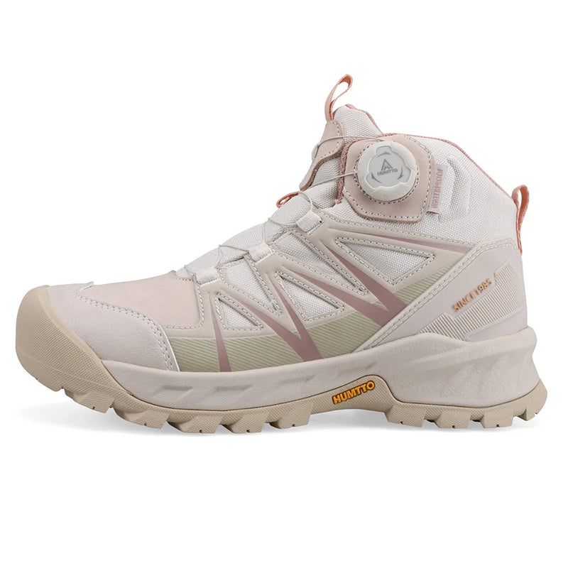HUMTTO Trekking Boots for Woman Winter Womens Hiking Shoes Breathable Designer Climbing Shoes Anti-slip Leather Outdoor Sneakers