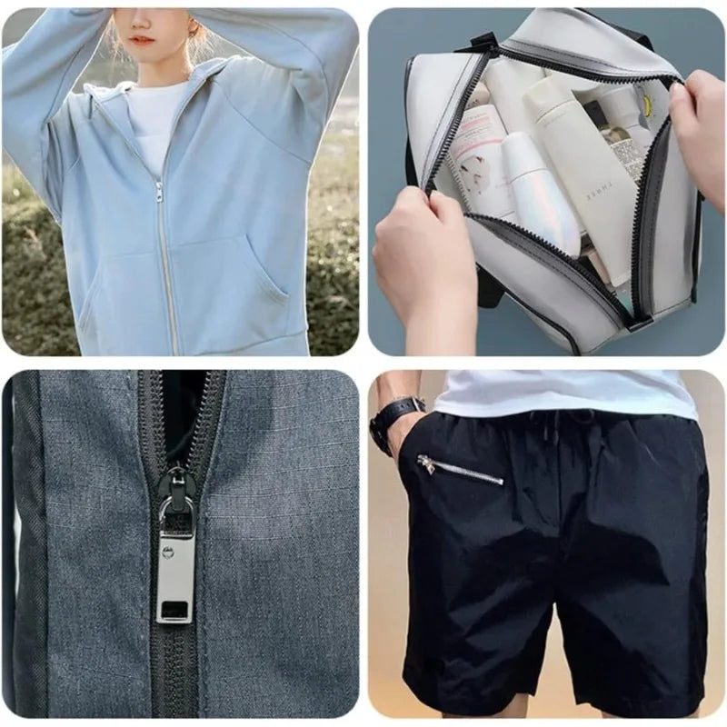 2pcs Detachable Zipper Pull, Replacement Zipper Accs For Jeans & Backpack, Sewing Tools.Replace zipper components