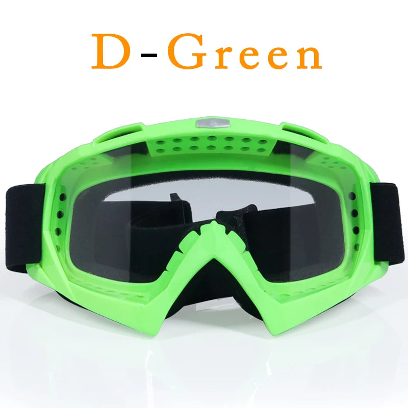 Adult  Motocross Goggles Motorcycle goggles Glasses ATV Clear Lens Ski Helmet Googles Off-road for Kawasaki Oculos Gafas