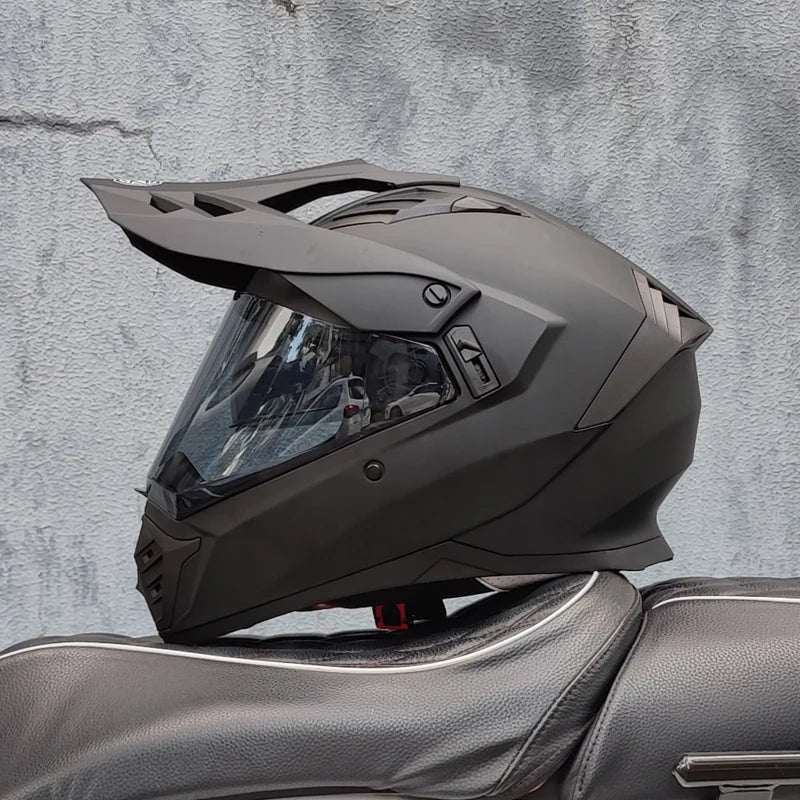 ORZ Dual Sport Motocross Helmet Men Top Quality Motorcycle Helmet Adventure Biker Helmet Off-road Racing Gear