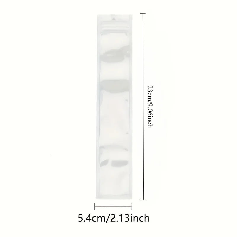 50pcs/pack Food Grade Disposable Self-Sealing Popsicle Bags Transparent DIY Ice Pop Molds Kitchen Summer Homemade Ice Cream