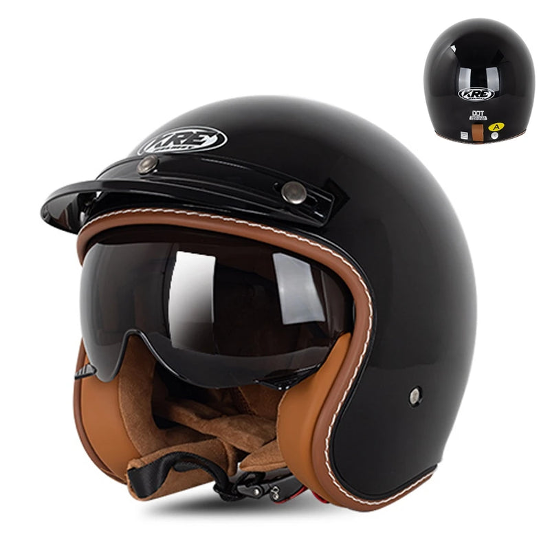 មួកសុវត្ថិភាពម៉ូតូ Capacete De Moto Scooter មួកសុវត្ថិភាពមុខបើកចំហរ ច្រើនលំនាំ Casco Moto Equipment Four Seasons ECE DOT អនុម័ត