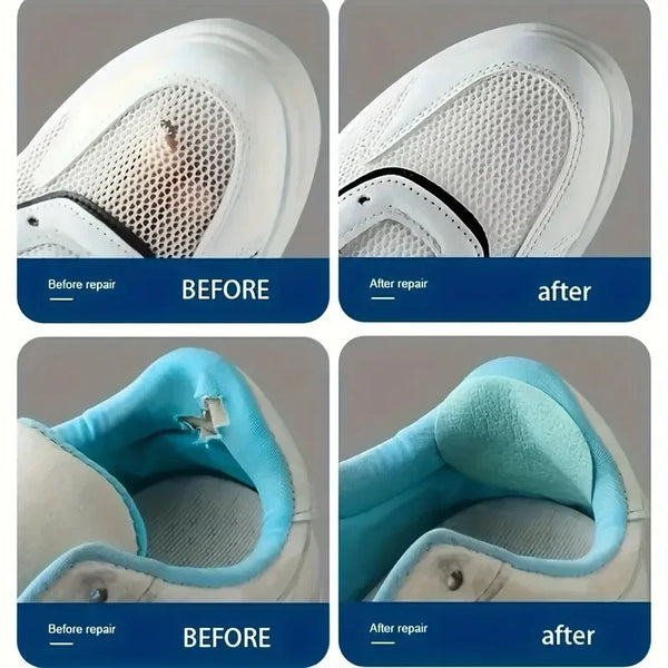 6pcs Women's Self-Adhesive Shoe Patches - Soft PU Leather Repair Patches for Shoe Sides, Lining, and Heel.solid and stable