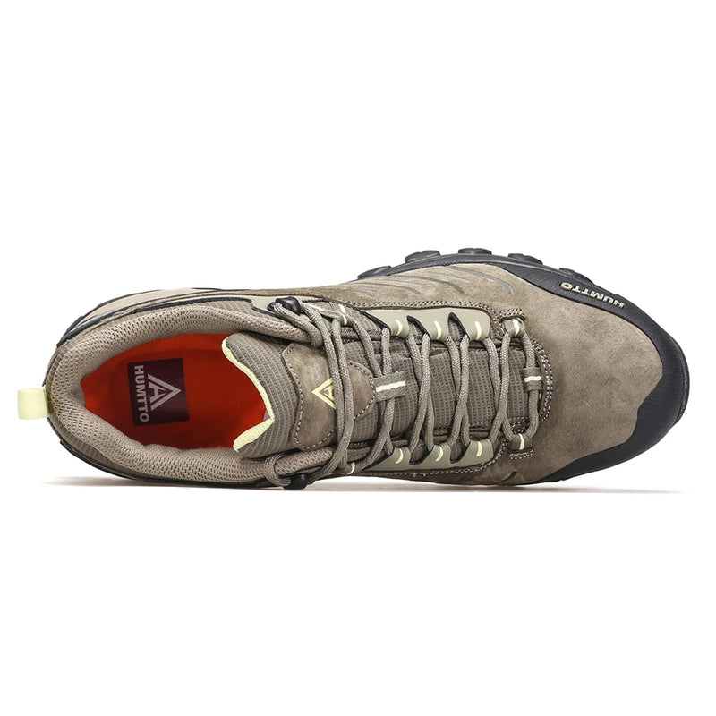 HUMTTO Hiking Shoes Mens Luxury Designer Climbing Trekking Sneakers for Men Genuine Leather Outdoor Sports Safety Work Man Boots
