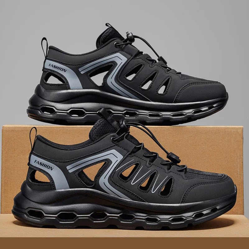 Mens Sports Shoes Autumn New Mesh Breathable Thick Sole Anti Slip Daily Casual Outdoor Jogging Fashion Sneakers for Men
