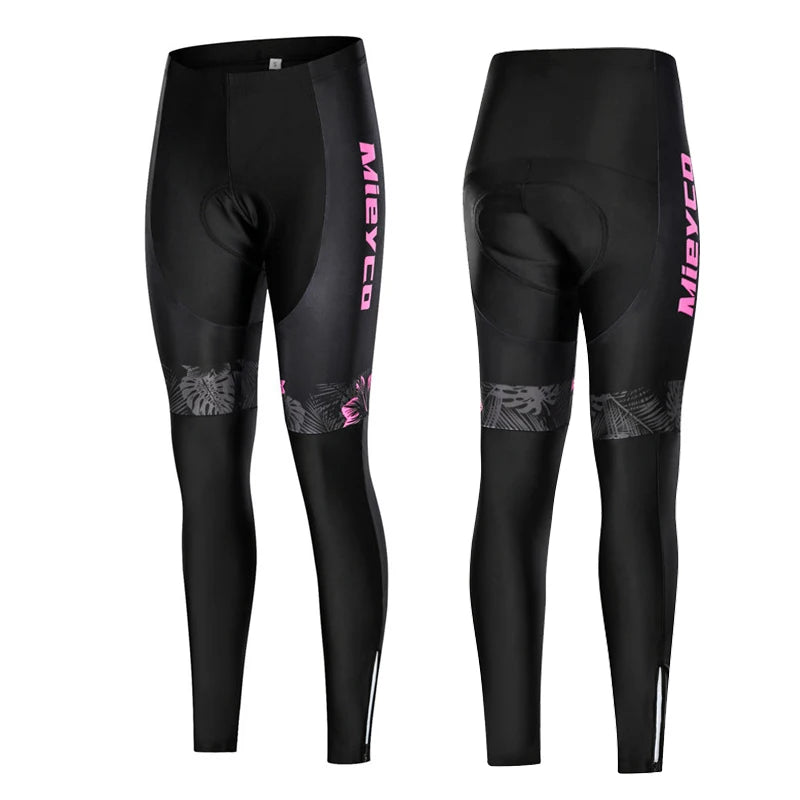 Women's Cycling Pants 3D Gel Padded Quick Dry Breathable Long Trousers for Spring Autumn MTB Road Bike Riding Sportswear