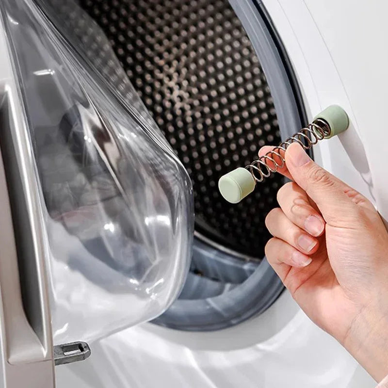 Door Bracket Strong Magnetic Washing Machine Door Bracket Magnet Spring  spring support Washing machine door lock home gadgets