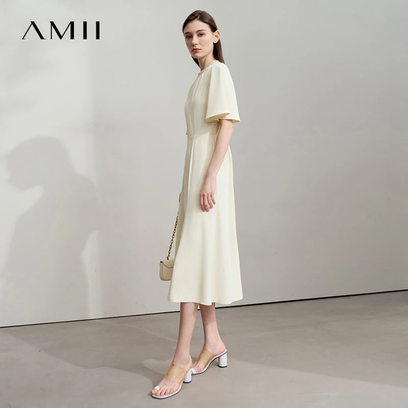 រ៉ូបវិស្សមកាលថ្មីរបស់ AMII Minimalist សម្រាប់ស្ត្រីឆ្នាំ ២០២៥ រ៉ូបវែងរលុងបែបប្រណីតសម្រាប់នារីរ៉ូបពិធីជប់លៀងឆើតឆាយ 12542289