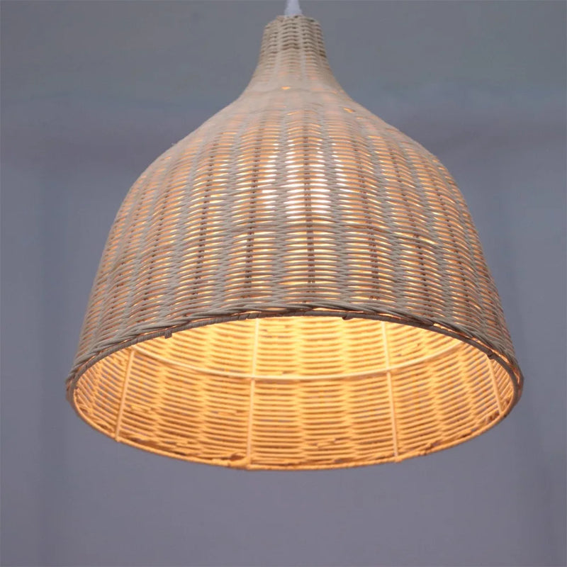 JOYINLED Woven Pendant Light Kitchen 26/35CM Handmade Ceiling Lighting Chandelier, Large Hanging Lampshade Fixture Home Decor