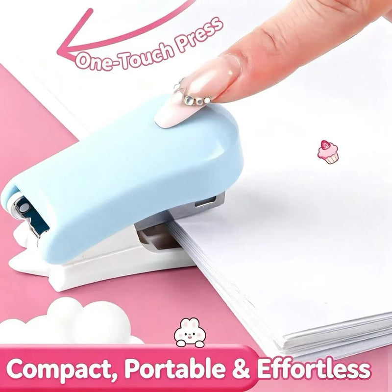Cartoon Small Stapler for Office Use Learning Stationery And Gift High Appearance Value Fun And Practical Desk Accessory