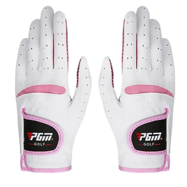1 Pair Women's Golf Gloves Sports Anti Slip Design ST007