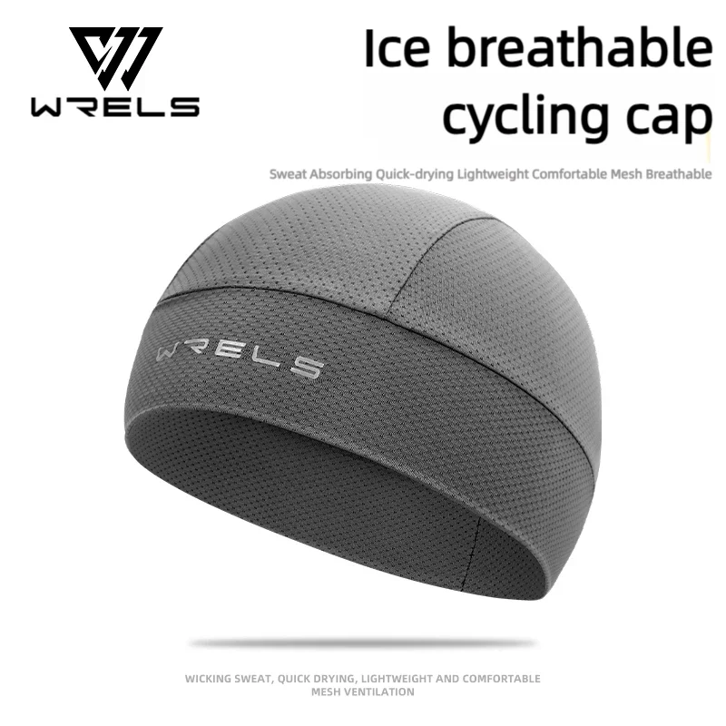 WRELS Motorcycle Cycling Cap Quick Dry Breathable Moisture Wicking Sports Cold Cap Absorbent Breathable Hat Under Helmets Thin