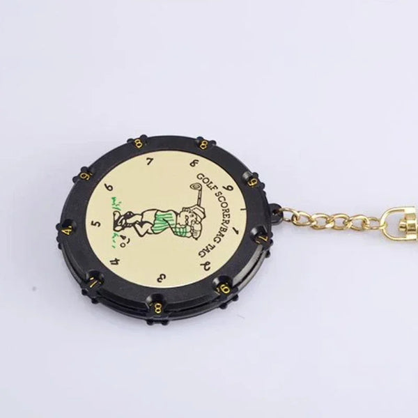 PGM 1pcs Golf Scorer D7.5cm Round 18 Hole Golf Supplies Accessories Gold Silvery Random Color JFQ001
