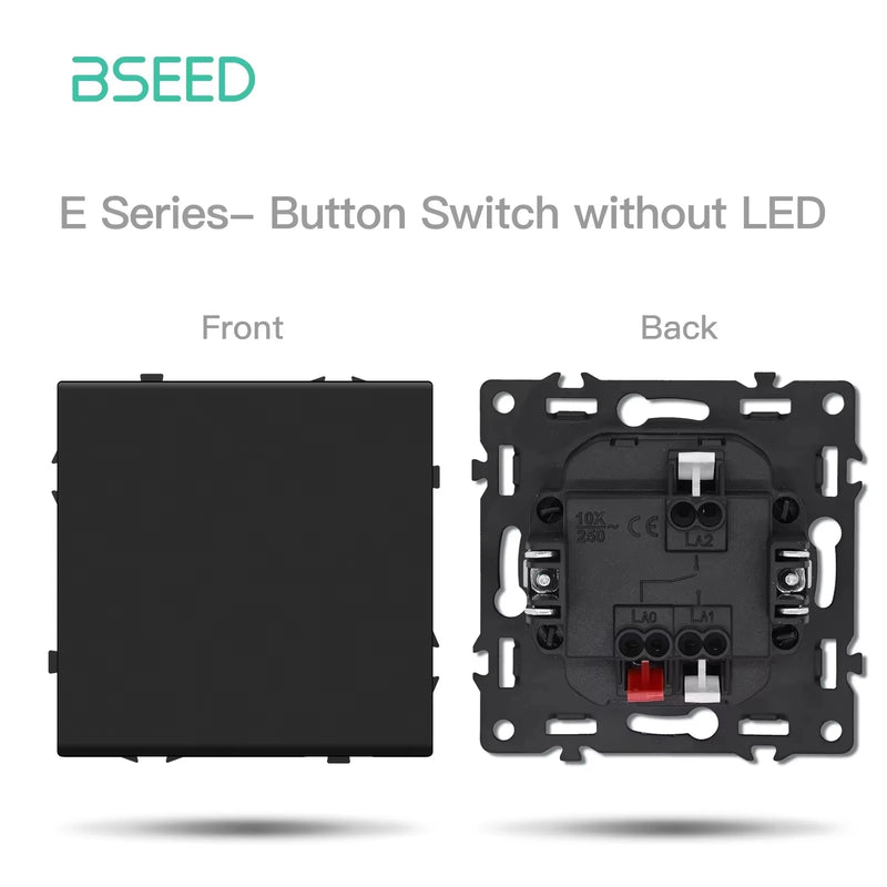 BSEED 1/2Gang Wall Light Switch USB Type-C Socket Module Part Internet TV Telephone Socket Part Plastic Frame Free Combination