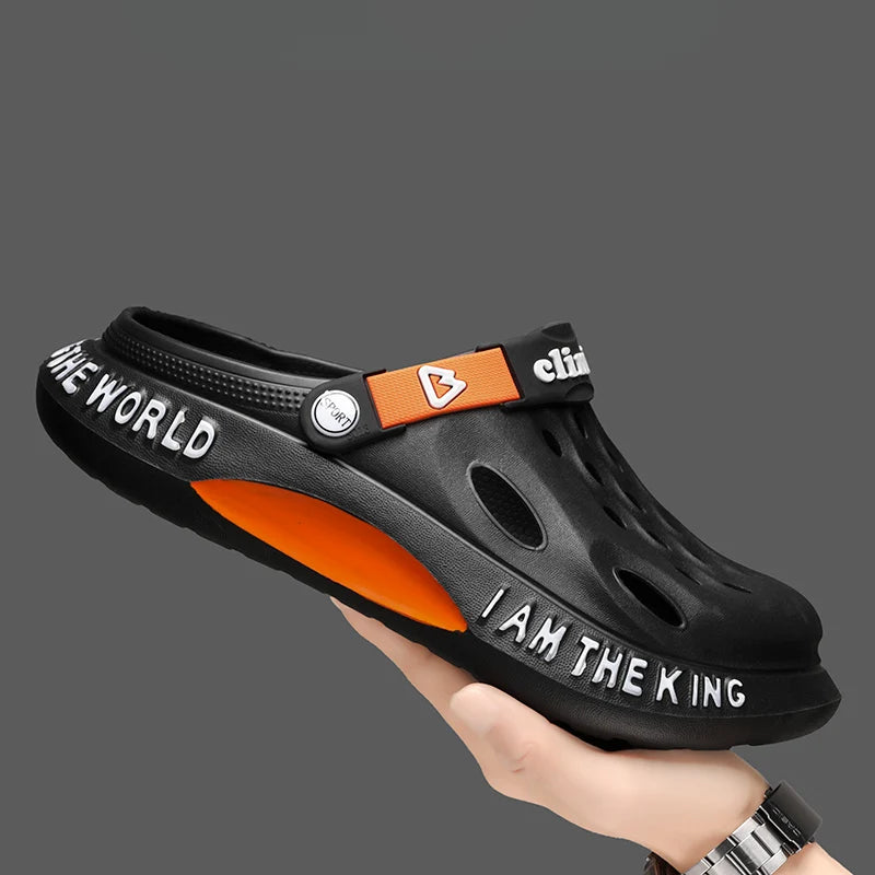 Soft Comfortable Rubber Clogs Slippers Beach Sandals Garden Shoes Summer Barefoot Water Shoes Cholas Man Zuecos Hombre