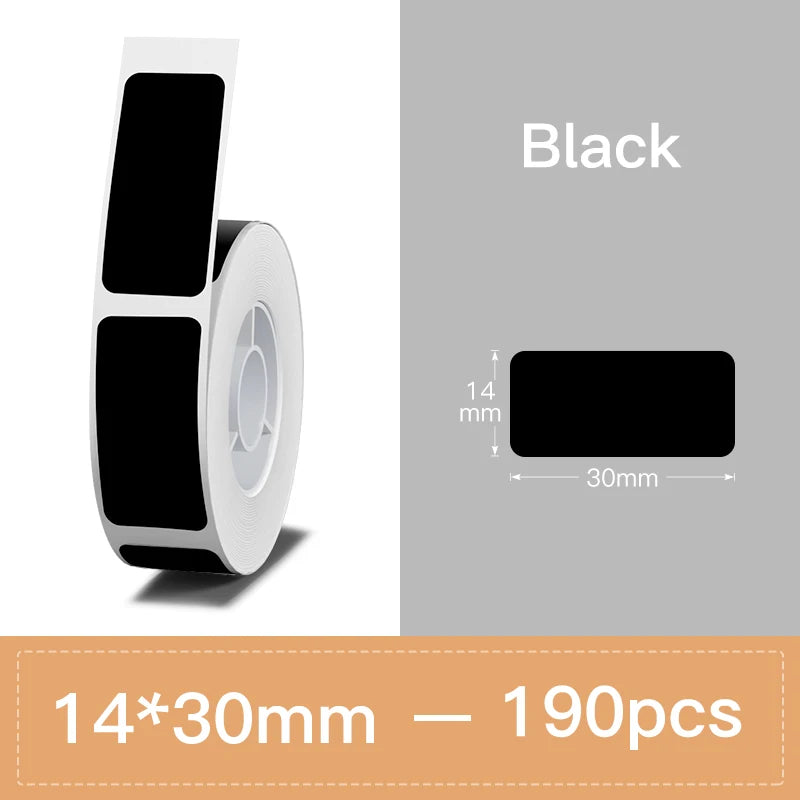 Niimbot N1/B18 PET Label Paper 2 Rolls Scratch-Resistant Tapes Carbon Ribbon Sticker Keep 8-10 Years For Portable Label Printer