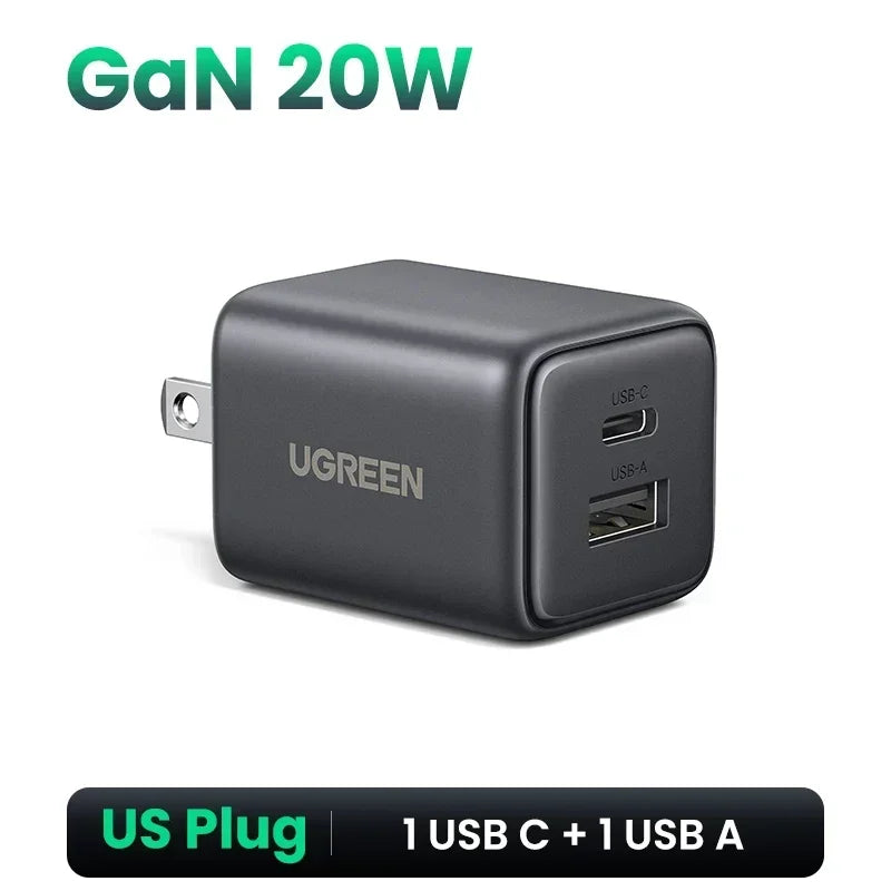 UGREEN 45W GaN Charger PD 3.0 UFSC PPS 5 Ports For iPhone 18 17 16 Pro Max Samsung S26 Xiaomi Tablet iPad Air USB C Fast Charger