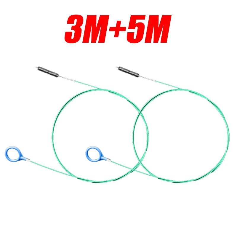 SEAMETAL 3m/5m Car Drain Dredge Cleaning Brush Auto Sunroof Drain Hole Clog Brush Long Hoses Cleaning Tool Drain Pipe Cleaner