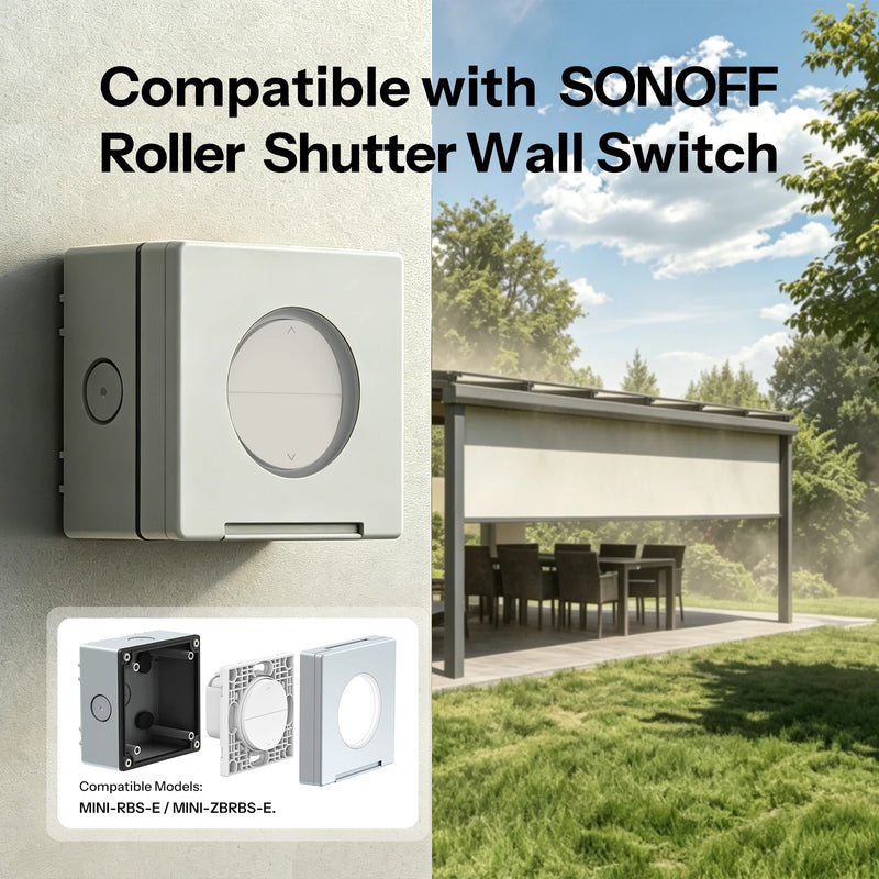 SONOFF EWPB Fusion Series IP65 Outdoor Waterproof Box V-0 Flame-Retardant PC Housing Designed for the Fusion Series
