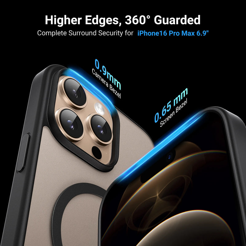 UGREEN Black Magnetic Case for iPhone 16 Pro Max Cases Shockproof Cover for iPhone 15 Plus 15pro for Magsafe Macsafe Case