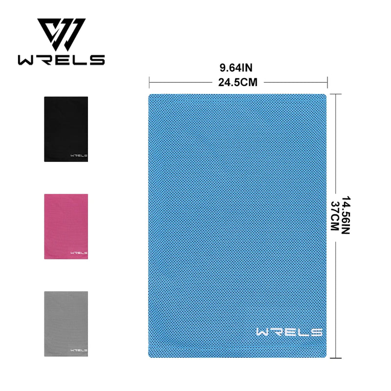 WRELS Sports Headscarf Tube Multi Use Cycling Face Mask Neck Gaiter Ice Silk Scarf Outdoor Face Shield Bicycle Bandage Wrist