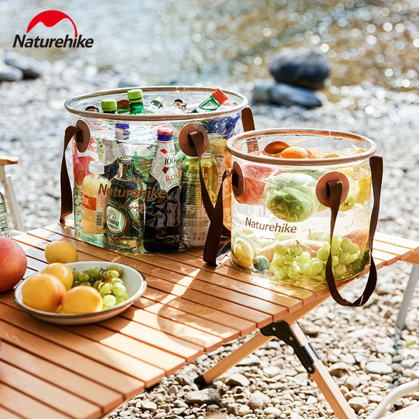 Naturehike Collapsible Water Container 20L Portable Foldable Round Storage Bucket 10L Water Coller Bbq Camping Water Bucket